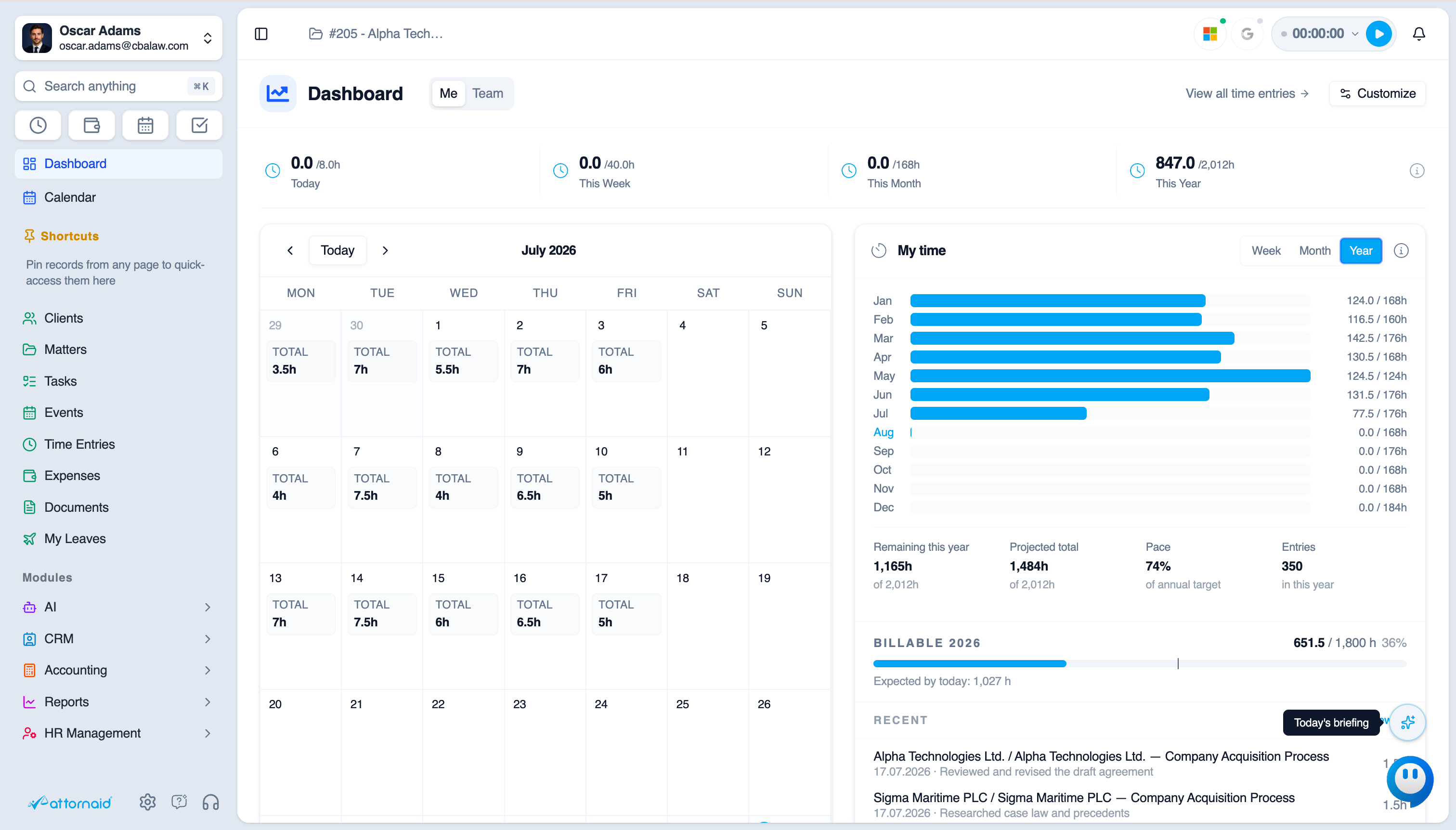 Attornaid Dashboard